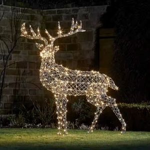 Lampe <span class=keywords><strong>de</strong></span> Noël 3D à grande échelle en plein air avec motif <span class=keywords><strong>de</strong></span> cerf, <span class=keywords><strong>décoration</strong></span> d'intérieur Ip65, pour paysage <span class=keywords><strong>de</strong></span> vacances - Product Image 3