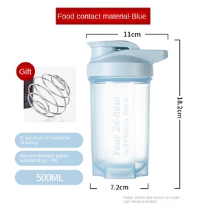 Tasse à eau <span class=keywords><strong>de</strong></span> fitness pour étudiants avec mélange gradué Shake protéiné pour garçons et <span class=keywords><strong>substitut</strong></span> <span class=keywords><strong>de</strong></span> tasse à milkshake Tasse à secouer <span class=keywords><strong>de</strong></span> voyage pratique - Product Image 6