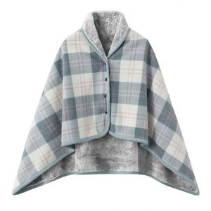 100X140cm Multifunctional Lazy Person's Shawl Blanket Office Cold Protection Nap Blanket Flannel Student Cover Small Blanket - Product Image 1