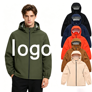 Chaqueta Casual de Otoño para Hombre con Logo Personalizado, <span class=keywords><strong>Hardshell</strong></span> con Característica Cortavientos, Cierre de Cremallera y Relleno de Algodón para Montañismo al Aire Libre - Product Image 1