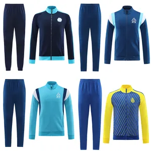 Người Đàn Ông Thể Thao Bóng Đá Áo Khoác Đồng Phục Thể Thao Tracksuit Nửa Dây Kéo Bóng Đá Đào Tạo Phù Hợp Với