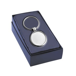 Portachiavi Rotondo in Metallo Cavo da 25mm con Moschettone e Stampa UV alla Moda - Product Image 2