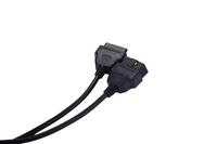 Cables Conectores OBD2 de 16 Pines Personalizados, Macho y Hembra, con Superficie Esmerilada, Paquete de PA66, para Conexión Automotriz y Diagnóstico
