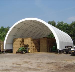 Tente en dôme en PVC préfabriquée pour <span class=keywords><strong>l</strong></span>'extérieur, cerceau <span class=keywords><strong>de</strong></span> grange, entrepôt frigorifique industriel, entrepôt européen pour parking, hangar temporaire. - Product Image 2