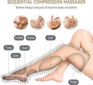 Masseur de pieds pour soulager la douleur, réduire l'œdème, améliorer la circulation, modes d'intensité réglables, alimentation USB, contrôle du temps - Product Image 3