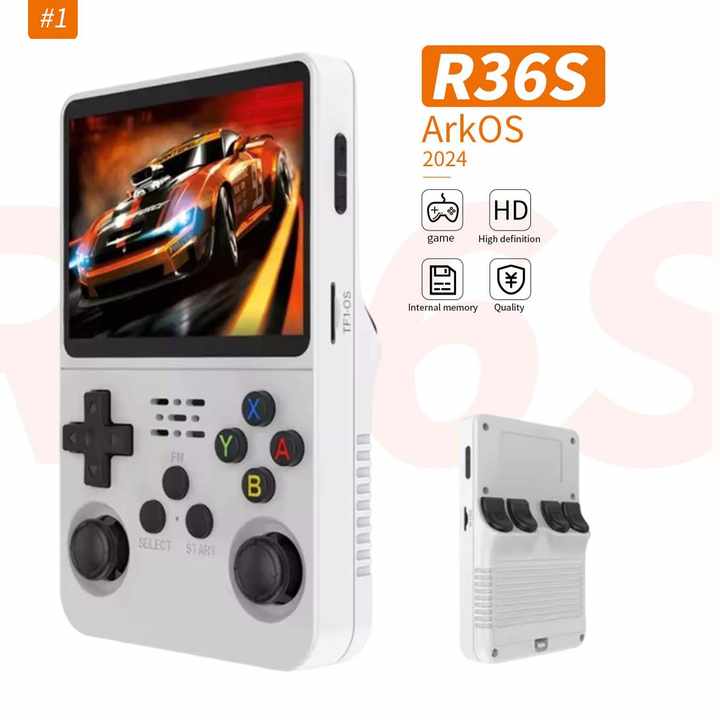 【在庫処分】3.5インチ (64G) R36 PRO 5色展開！ レトロハンド R36Sレトロハンドヘルドゲームコンソール互換Linuxシステム3.5