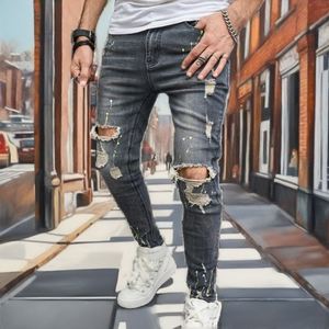 Pantalones Vaqueros Curvos de Pierna Ancha con Logotipo Personalizado, Estilo Streetwear, Vintage, Lavados, Desgastados y Rotos - Product Image 2