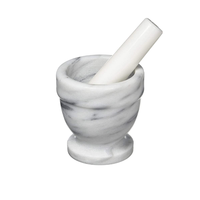 Écraseur d'ail en marbre gris/noir écologique, directement de l'usine, broyeur d'épices et de melon pour cuisine, taille personnalisable, emballage en boîte