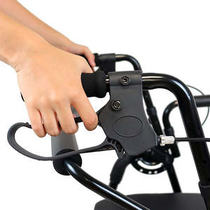Andador/Silla de Ruedas (2 en 1), Andador con Silla para Personas Mayores y Adultos, Negro, KMINA K10047 - Product Image 4