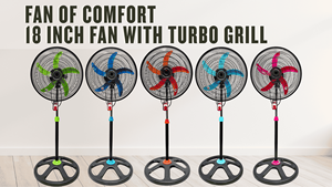 Industrial Floor <b>Fan</b> Customization <b>18</b> <b>Inch</b> Turbo Grill 5 Plastic Blade 110V Electric Standing <b>Fan</b> - Product Image 2