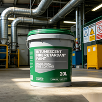 Revêtement Intumescent Polymère Ultra-Fin à Base de Polyurée Ignifuge et Imperméable, Peinture Isolante Thermique pour Acier Intérieur