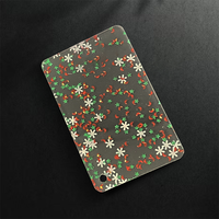 Vente en gros 3mm 1220*2440mm Feuille acrylique coulée Feuille acrylique en plastique à motifs de marbre Chunky Glitter