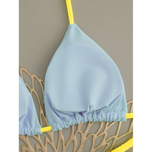Nuovo Set Bikini Brasiliano 2026 con Perizoma <span class=keywords><strong>e</strong></span> Allacciatura al Collo, Stile Sexy con Volant, Due Pezzi - Product Image 5