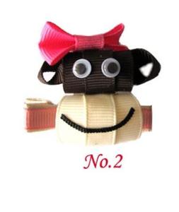 Escultura <span class=keywords><strong>mono</strong></span> pelo lazos cinta <span class=keywords><strong>mono</strong></span> pelo pinzas para el pelo para niñas lazos boutique únicos - Product Image 1