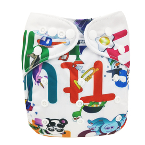 3-15kg Couches lavables imperméables de haute qualité et bon marché Couches lavables pour bébé 70 types de couleurs peuvent être choisies - Product Image 5