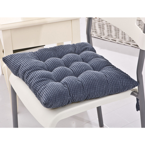 وسادة مقعد واحدة مقاس 40*40 سم (16*16 بوصة) بتصميم شريط خلفي قابل للغسل، مملوءة برغوة اللؤلؤ، متوفرة باللون الأصفر/الأحمر/البرتقالي - Product Image 3