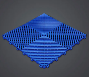 แผ่นปูพื้นพลาสติกพีวีซีแบบแยกส่วนแผ่นปูพื้นโรงรถกันน้ำหนักเบาติดตั้งง่ายแบบมืออาชีพ - Product Image 4