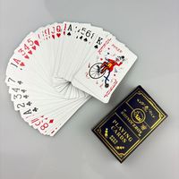 Jeu de cartes de poker italien personnalisé imperméable avec boîte en papier durable et écologique pour usage familial