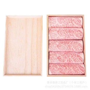 Caja Rectangular de Bambú para Empacar Carne Wagyu, Hecha a Mano, de Grado Alimenticio, Personalizada, para Regalo o Comida para Llevar - Product Image 3