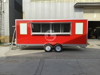 Remorque de cuisine mobile Etodevice de 18 pieds avec camion de restauration en acier galvanisé à vendre aux États-Unis et en Australie