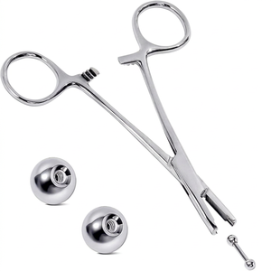 Pinzas hemostáticas de tubo de anclaje dérmico de acero inoxidable Manual, herramientas de perforación para tapas dérmicas, soporte de anclaje - Product Image 1