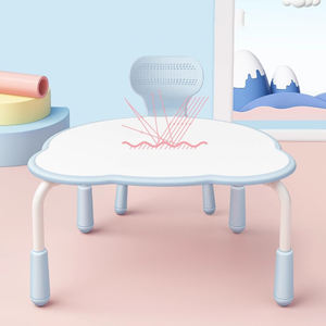 Set Moderno Ergonomico di Tavolo da Studio in Plastica e Sedia da Gaming per Bambini e Ragazzi, per Uso in Scuola, Hotel e Soggiorno - Product Image 2