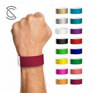 일회용 방수 듀폰 타이벡 종이 찢김 방지 RFID 손목밴드 (이벤트 티켓, 멤버십 카드 결제용 <span class=keywords><strong>NFC</strong></span> 칩 포함) - Product Image 1