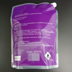 Bolsa con boquilla y ventana transparente de PE ecológico, portátil y termosellable, para limpiador de ventanas líquido químico. - Product Image 5