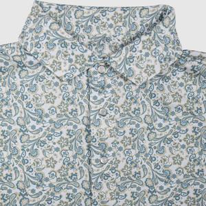 Polo Amarillo Floral para Hombre, Uniforme Europeo Escolar, Camisa de Golf de Alta Calidad con Cierre de Perlas - Product Image 3