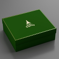 Boîte à rabat kraft imprimée avec logo personnalisé Boîte cadeau de Noël en carton UV avantage avec fermeture magnétique pour l'emballage de parfum alimentaire