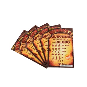 Billets de loterie à languette de haute qualité avec scellage sécurisé, matériaux premium et designs et messages personnalisés - Product Image 3