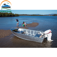KinOcean Mini Jon Boat de 10 pieds en aluminium de qualité marine certifié CE pour la navigation sur lac et la pêche pour 2 personnes