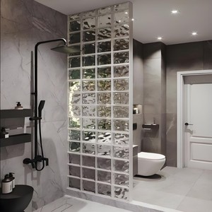 Azulejos de Vidrio con Superficie Prismática Hueca Personalizables, Bloques Arquitectónicos Innovadores, Decoración de Paredes, Baño, Hotel, Sala de Estar, Exterior - Product Image 6