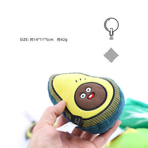 Tortilla tostada de aguacate a rayas Ins, juguetes personalizados para gatos, juguete de peluche interactivo para gatos con hierba gatera - Product Image 6