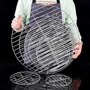 Stainless Steel Steamer Rack Round High Leg Water Resistant For Soup Pot Baking <b>Cooling</b> Cake Rack 26 30 34 40 45 55 Cm - Product Image 3