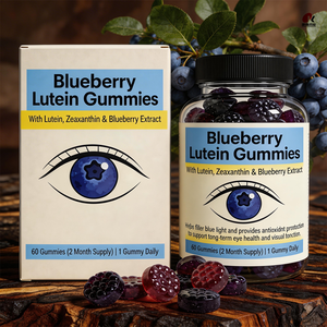 Gomitas <span class=keywords><strong>de</strong></span> Arándanos con Luteína y Zeaxantina 10mg, Soporte Ocular y Antioxidante, a Base <span class=keywords><strong>de</strong></span> Pectina, GMP/Halal/Kosher, Suplemento Dietético OEM/ODM - Product Image 5