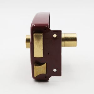 Di alta qualità impermeabile porta scorrevole notte chiavistello rosso bordo porta serrature verso l'esterno apertura cancelli serie lucchetto cilindri per porta cancello - Product Image 3