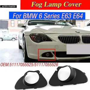 Para BMW Serie 6 E63 E64: Cubierta de rejilla de faro antiniebla delantero, protector de pantalla de lámpara 51117055525/51117055526, accesorios de kits de carrocería - Product Image 1