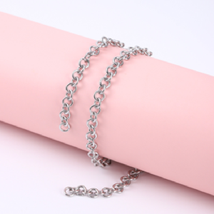 Diamètre 3mm/4/5/6 haute qualité en acier inoxydable 316L anneau brillant cercle fermé chaînes de Style <span class=keywords><strong>Chino</strong></span>, plusieurs tailles en OPTION - Product Image 6