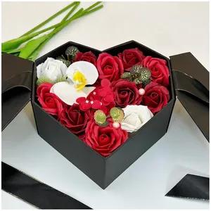 Factory Cheap Creative valentines Day Boxes Gift Mother's Day Heart Box Reusable Luxury I Love You Flower Box for Packaging