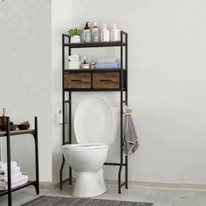 Space-Saving Bathroom <b>Storage</b> Bathroom Furniture Rack Modern Bathroom <b>Storage</b> Space-Saving Bathroom <b>Storage</b> Solid Wood - Product Image 5