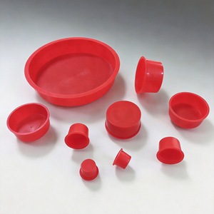 Bouchon anti-poussière conique en PE, plastique, silicone et caoutchouc, avec filetage externe et interne, et manchon en caoutchouc - Product Image 2