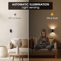 Veilleuse LED avec capteur de crépuscule à l'aube Veilleuse créative Lampe murale LED d'intérieur pour la décoration d'éclairage de couloir à la maison
