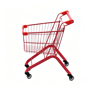 Chariot de courses roulant 340L, robuste, en treillis métallique, avec roulettes pivotantes silencieuses, grande capacité, pour supermarchés et magasins de détail, kit complet - Product Image 4