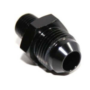 อะแดปเตอร์ AN10 เป็น M14x1.5 แบบตรง, ข้อต่ออลูมิเนียมสำหรับออยล์คูลเลอร์ ผลิตด้วยเครื่อง CNC, ข้อต่อสำหรับดัดแปลงรถยนต์เคลือบสีดำ - Product Image 1