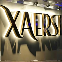 Enseigne commerciale extérieure personnalisée Carrey en acier inoxydable rétroéclairée par LED, étanche IP54, pour maison, centre commercial, bureau, magasins, parcs, entreprises