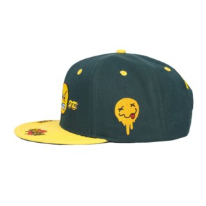NOANOA Chapeau Snapback brodé personnalisé avec <span class=keywords><strong>Smiley</strong></span> Funny Signature Esthétique Bicolore Style Mexicain Casquette d'extérieur à bord plat - Product Image 4