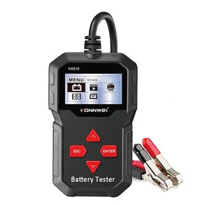 KONNWEI Alat Diagnostik Detektor Baterai Mobil, Alat Pendeteksi Baterai Otomatis untuk Penguji Baterai Mobil dengan 9 Bahasa