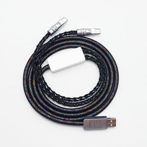 <span class=keywords><strong>Cable</strong></span> dual 8K de alta velocidad con doble conector TIPO-C para teclado <span class=keywords><strong>y</strong></span> ratón, con <span class=keywords><strong>cable</strong></span> de datos para teclado de eje magnético para juegos RGB en cibercafés. - Product Image 4