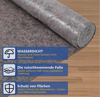 Feutre de peintre 180g-220g, couverture de protection pour peintre, Maler Abdeckvlies 1 X 50 M, feutre de peintre antidérapant pour la protection des sols